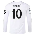 Luka Modric Real Madrid 24/25 Long Sleeve Home Jersey