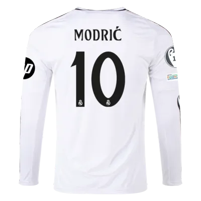 Luka Modric Real Madrid 24/25 Long Sleeve Home Jersey 01