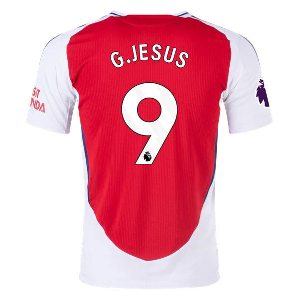 Men's Player G. Jesus Arsenal Home Jersey 24/25