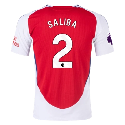 Men's Player Saliba Arsenal Home Jersey 24/25 01