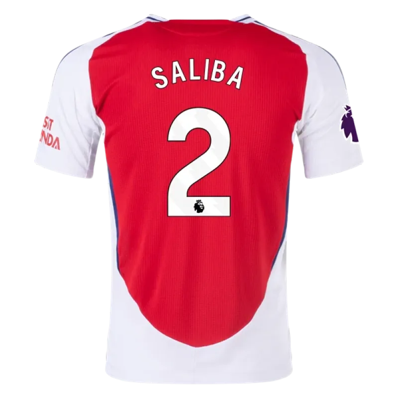 Men's Player Saliba Arsenal Home Jersey 24/25