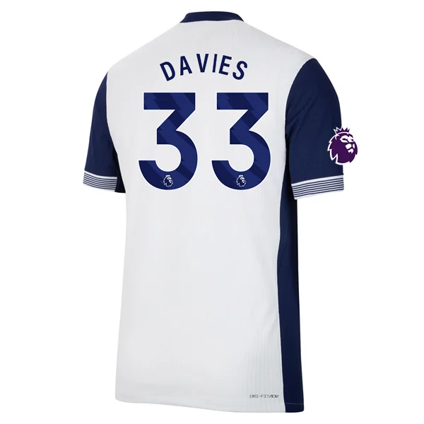Men's Player Davies Tottenham Hotspur Home Jersey 24/25