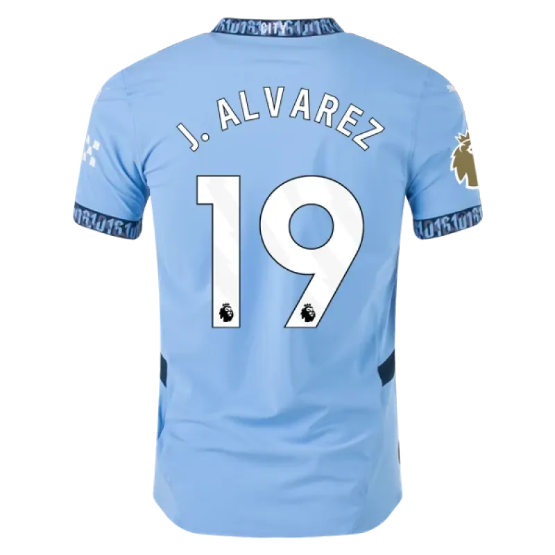 Men's Player J. Alvarez Manchester City Home Jersey 24/25