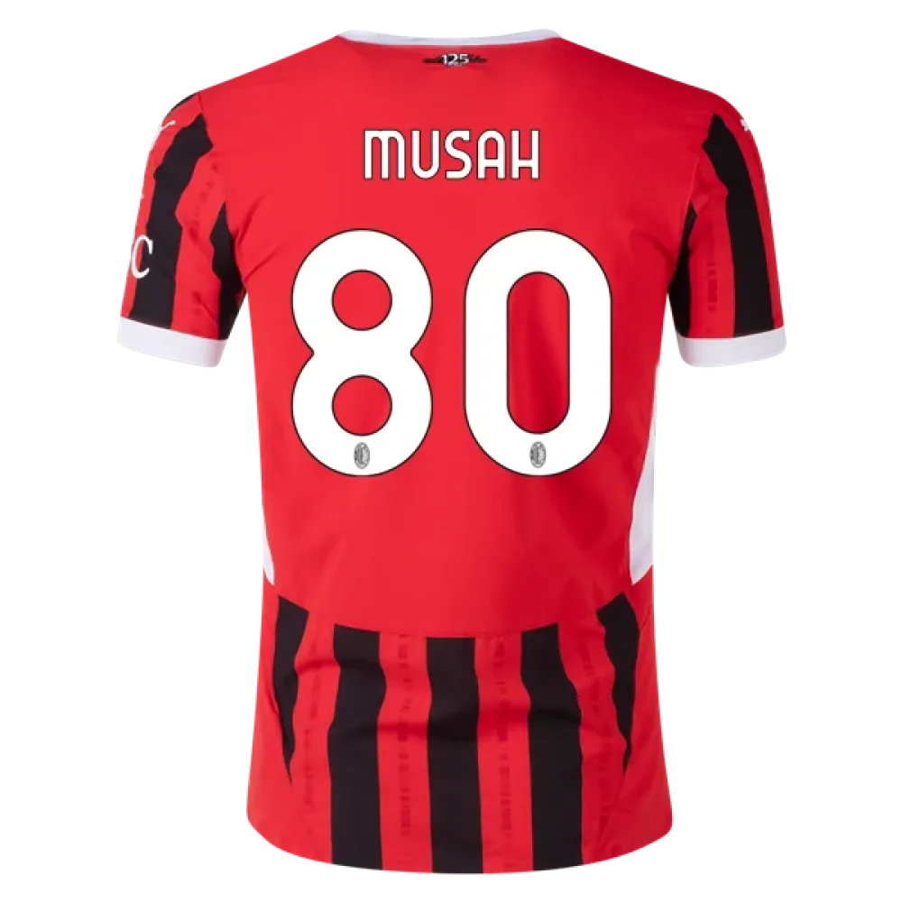 Men's Player Musah AC Milan Home Jersey 24/25
