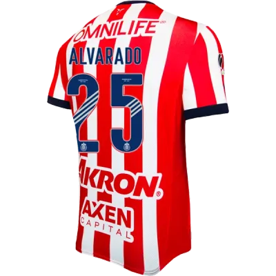 Men's Player R. Alvarado Chivas Home Jersey 24/25 01