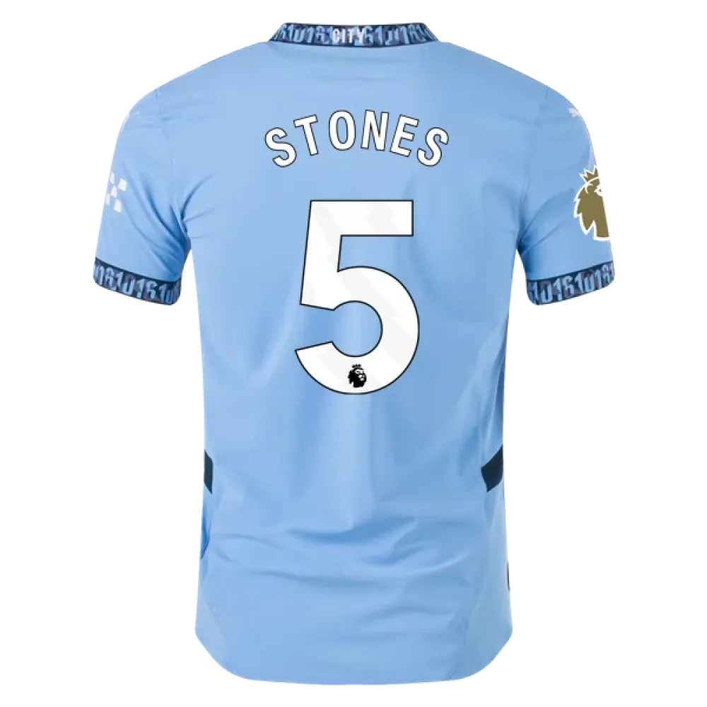 Men's Player Stones Manchester City Home Jersey 24/25
