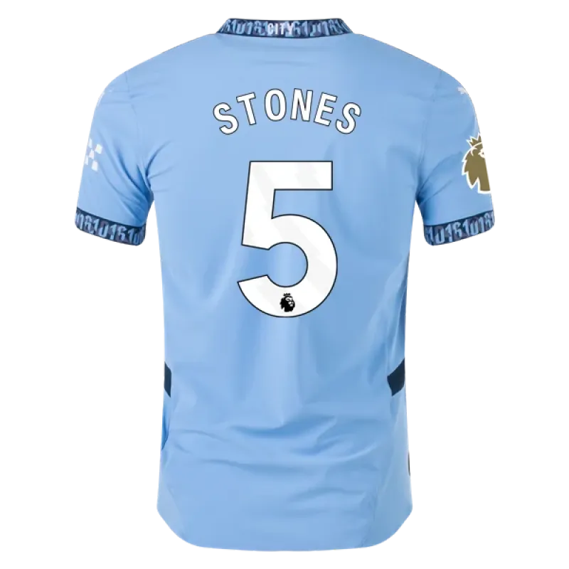 Men's Player Stones Manchester City Home Jersey 24/25