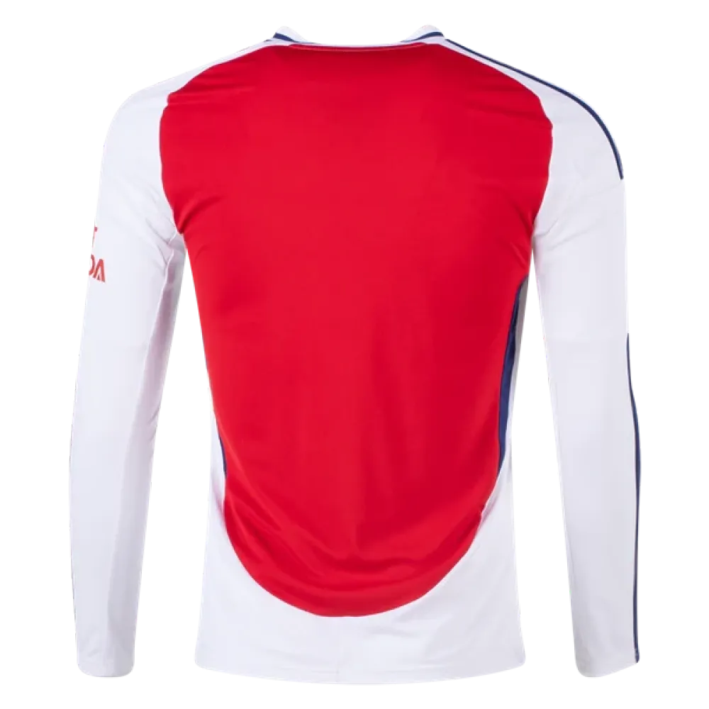 Men's Replica Arsenal Long Sleeve Home Jersey 24/25