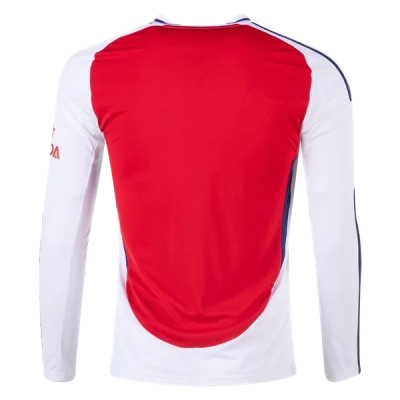 Men's Replica Arsenal Long Sleeve Home Jersey 24/25 02
