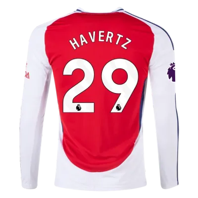 Men's Replica Havertz Arsenal Long Sleeve Home Jersey 24/25 01