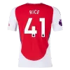 Men's Replica Rice Arsenal Home Jersey 24/25