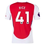 Men's Replica Rice Arsenal Home Jersey 24/25