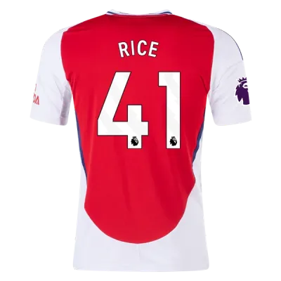 Men's Replica Rice Arsenal Home Jersey 24/25 01