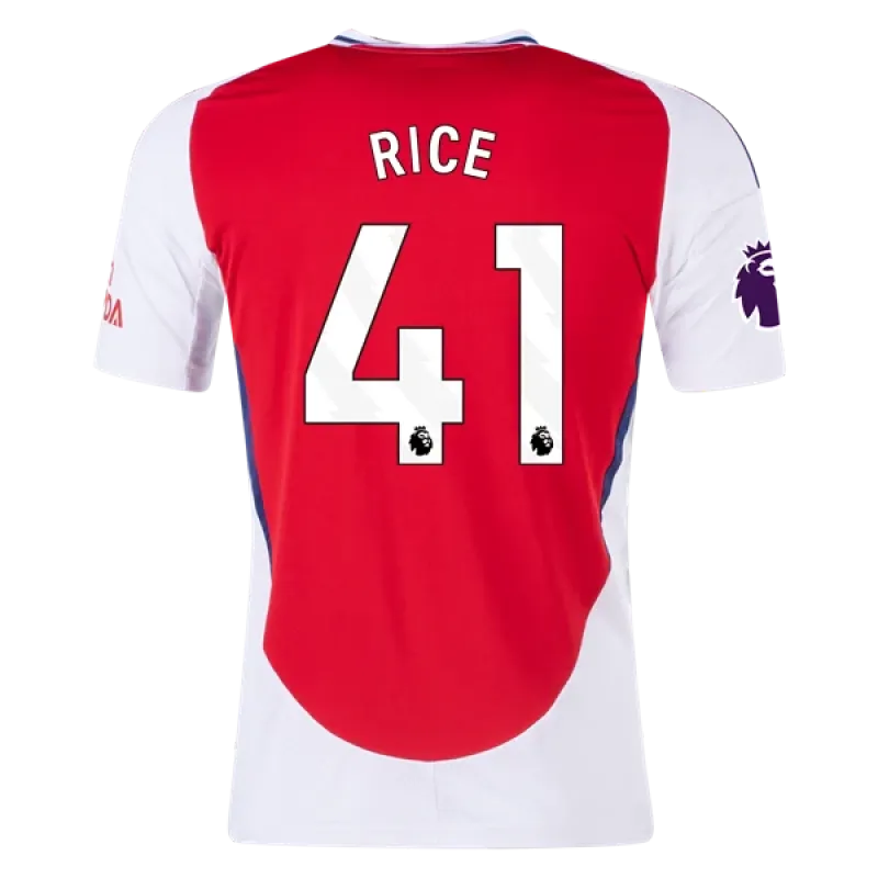 Men's Replica Rice Arsenal Home Jersey 24/25