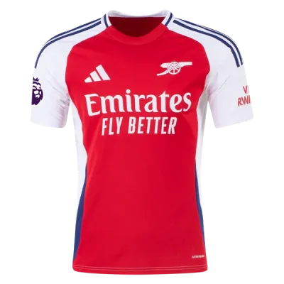 Men's Replica Rice Arsenal Home Jersey 24/25 02