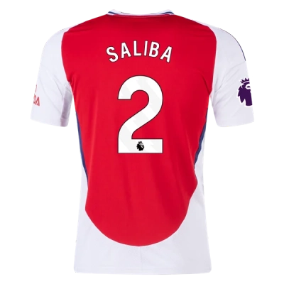 Men's Replica Saliba Arsenal Home Jersey 24/25 01