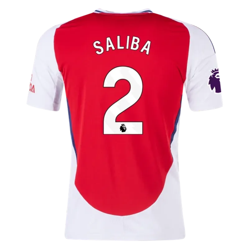 Men's Replica Saliba Arsenal Home Jersey 24/25