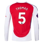 Men's Replica Thomas Arsenal Long Sleeve Home Jersey 24/25