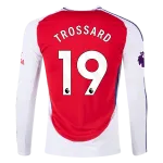 Men's Replica Trossard Arsenal Long Sleeve Home Jersey 24/25