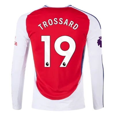 Men's Replica Trossard Arsenal Long Sleeve Home Jersey 24/25 01