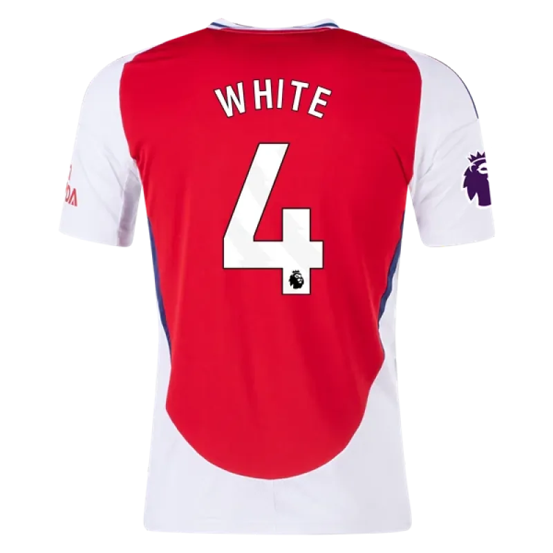 Men's Replica White Arsenal Home Jersey 24/25