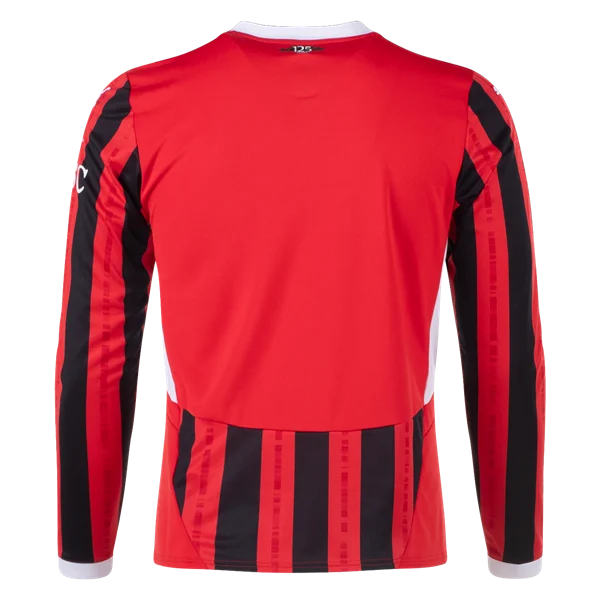 Men's Replica AC Milan Long Sleeve Home Jersey 24/25