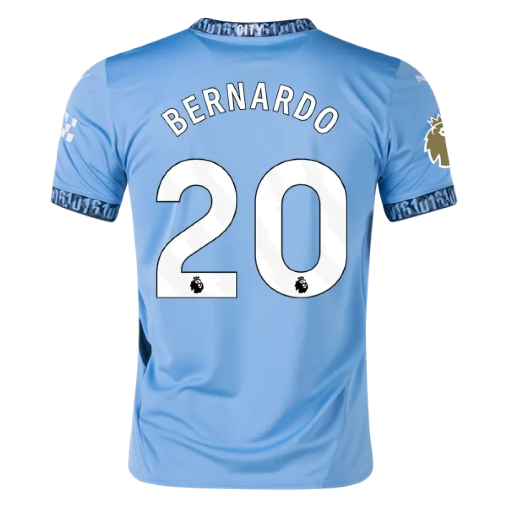 Men's Replica Bernardo Manchester City Home Jersey 24/25