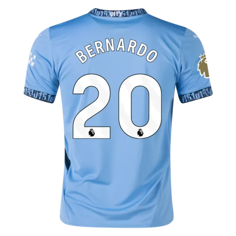 Men's Replica Bernardo Manchester City Home Jersey 24/25