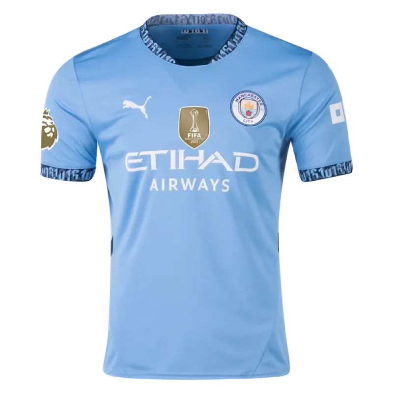 Men's Replica De Bruyne Manchester City Home Jersey 24/25