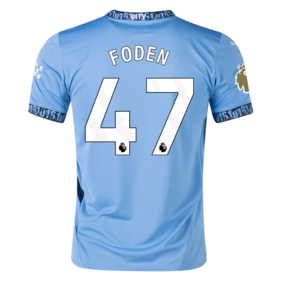 Men's Replica Foden Manchester City Home Jersey 24/25 01