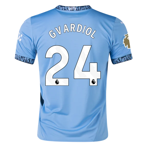 Men's Replica Gvardiol Manchester City Home Jersey 24/25