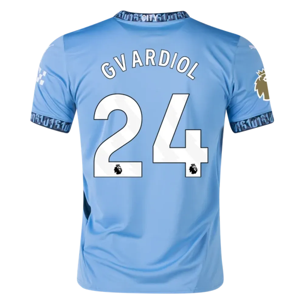 Men's Replica Gvardiol Manchester City Home Jersey 24/25