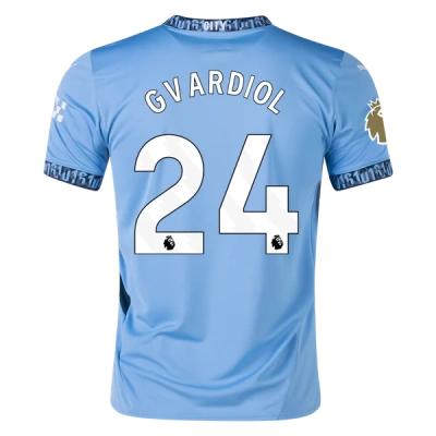Men's Replica Gvardiol Manchester City Home Jersey 24/25 01