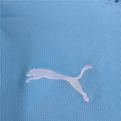 Men's Replica Manchester City Long Sleeve Home Jersey 24/25 02