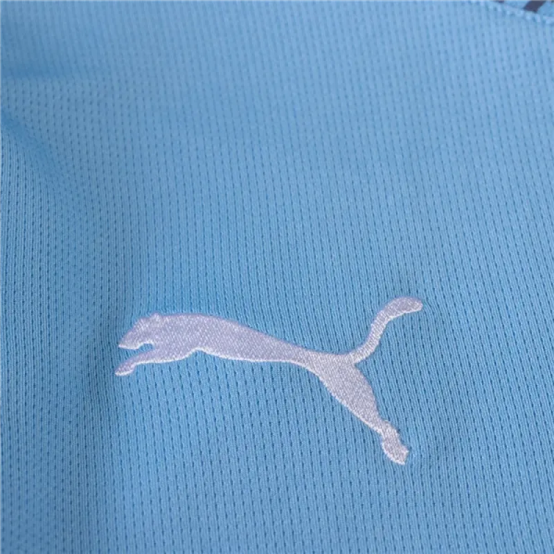 Men's Replica Manchester City Long Sleeve Home Jersey 24/25
