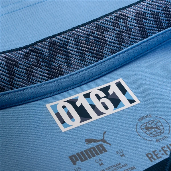 Men's Replica Manchester City Long Sleeve Home Jersey 24/25