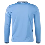 Men's Replica Manchester City Long Sleeve Home Jersey 24/25