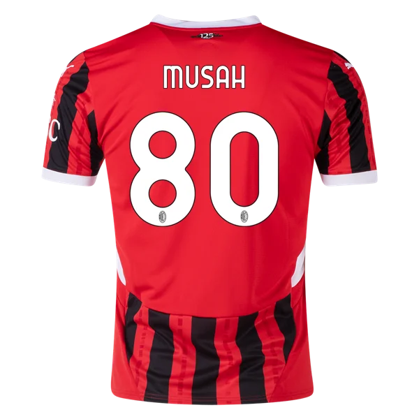 Men's Replica Musah AC Milan Home Jersey 24/25