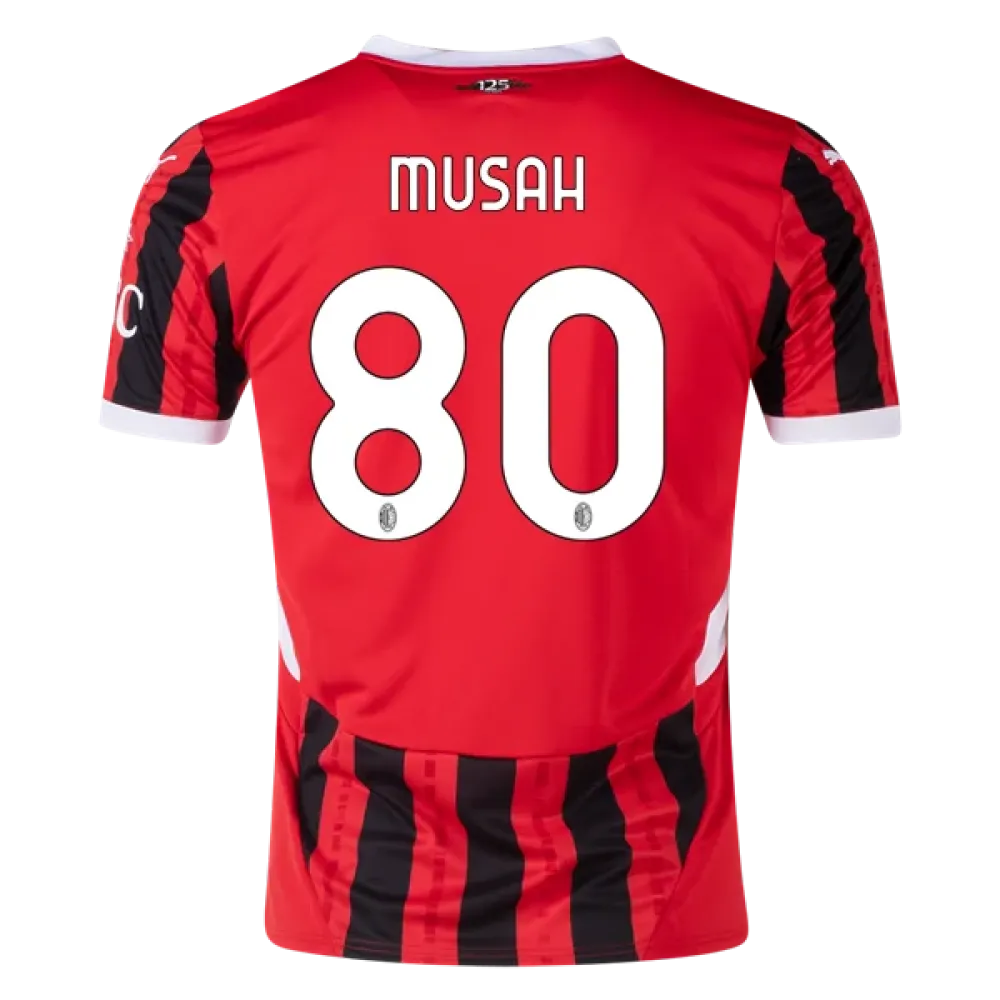 Men's Replica Musah AC Milan Home Jersey 24/25