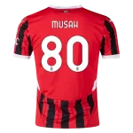 Men's Replica Musah AC Milan Home Jersey 24/25