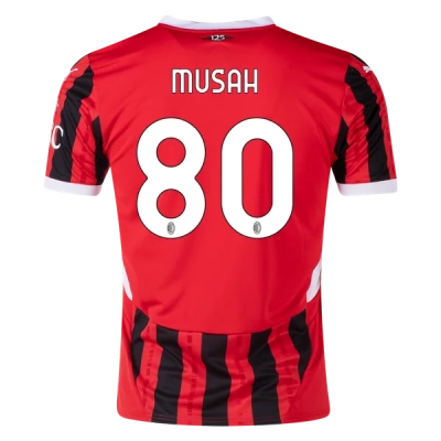 Men's Replica Musah AC Milan Home Jersey 24/25 01