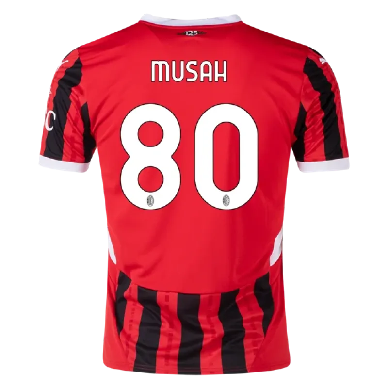 Men's Replica Musah AC Milan Home Jersey 24/25