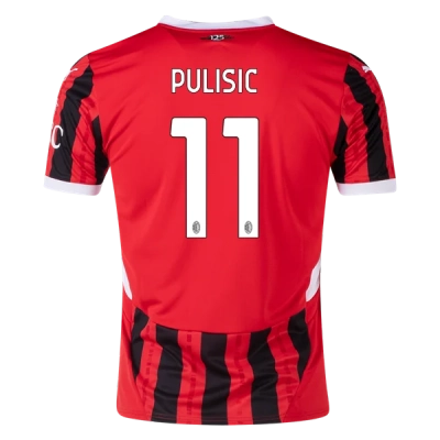 Men's Replica Pulisic AC Milan Home Jersey 24/25 01