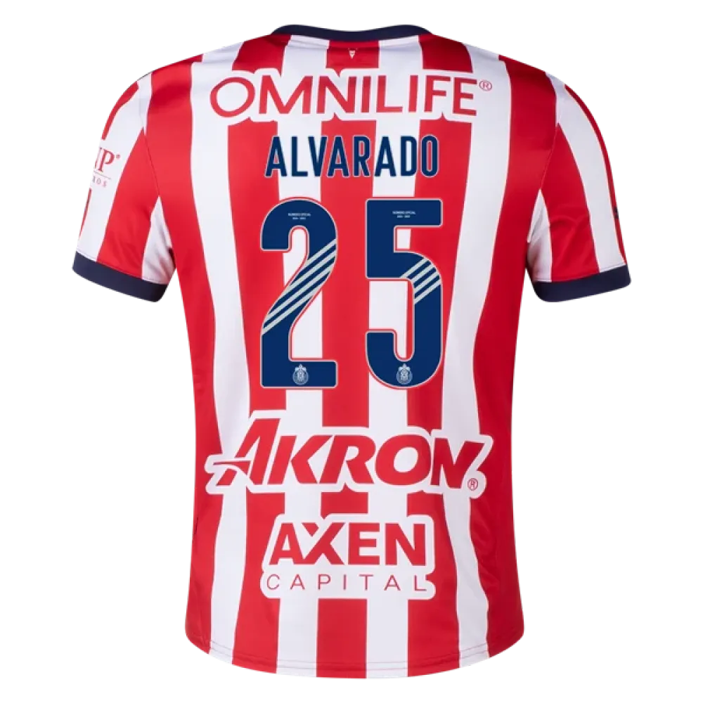 Men's Replica R. Alvarado Chivas Home Jersey 24/25