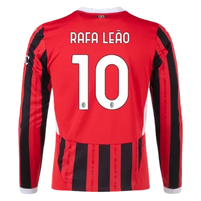 Men's Replica Rafa Leao AC Milan Long Sleeve Home Jersey 24/25 01