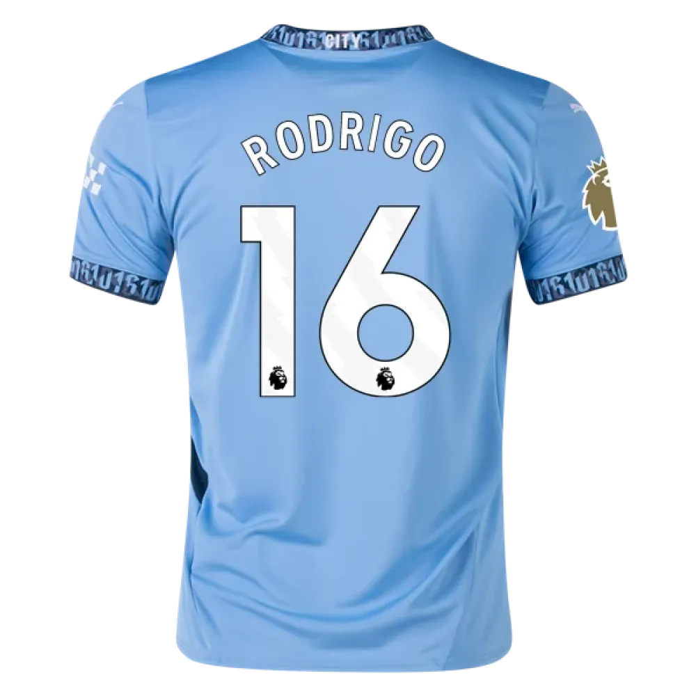 Men's Replica Rodrigo Manchester City Home Jersey 24/25