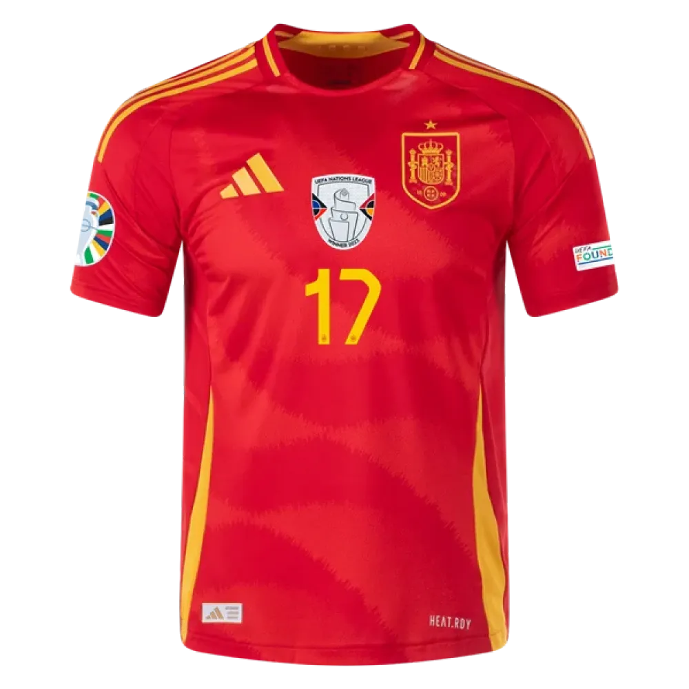 Nico Williams Spain 24/25 Player Home Jersey