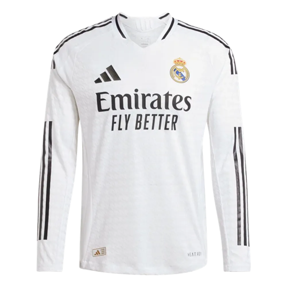 Real Madrid 24/25 Player Long Sleeve Home Jersey