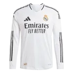 Real Madrid 24/25 Player Long Sleeve Home Jersey