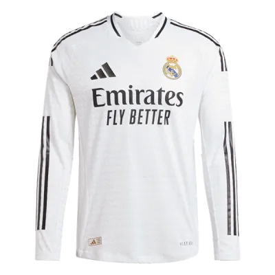 Real Madrid 24/25 Player Long Sleeve Home Jersey 01